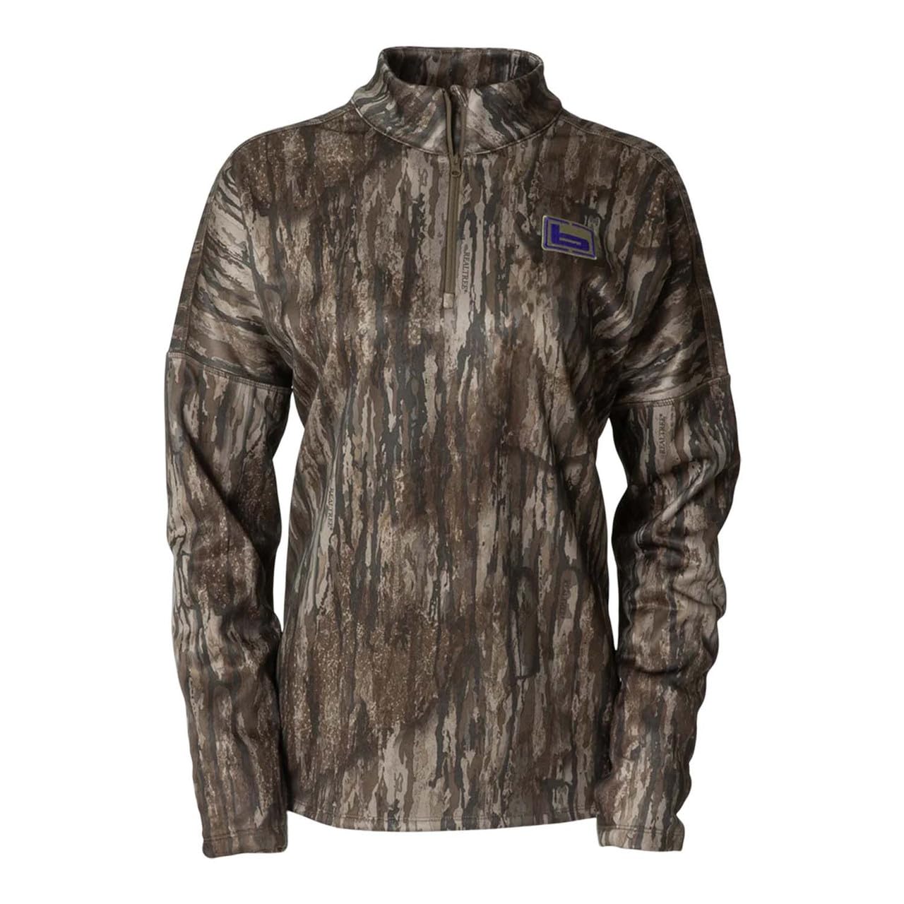 Banded Women's TEC Fleece 1/4 Zip Four-Way Stretch Lightweight Quick-Drying Outdoor Hunting Camo Pullover w/Articulated Arms - Image 3